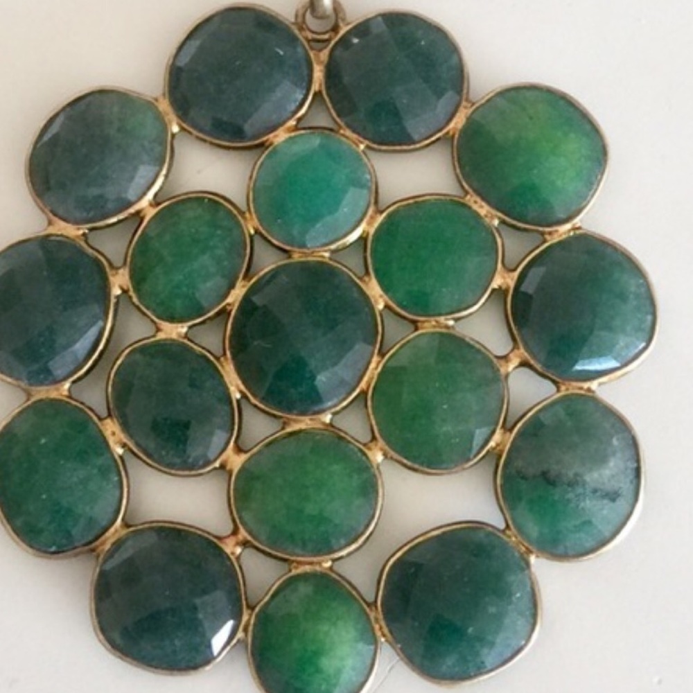 SPRING  SPARKLE Emerald Quartz Pendant